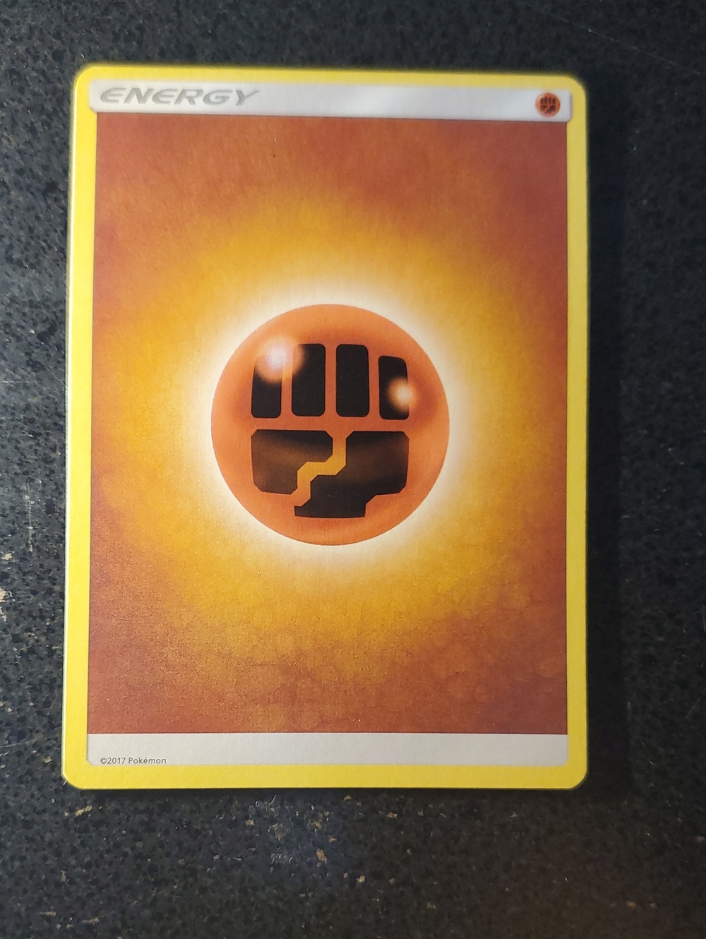 Fighting Energy Card - Yellow Orange